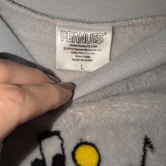 Gray Snoopy Christmas Sweater - Picture 2 of 3